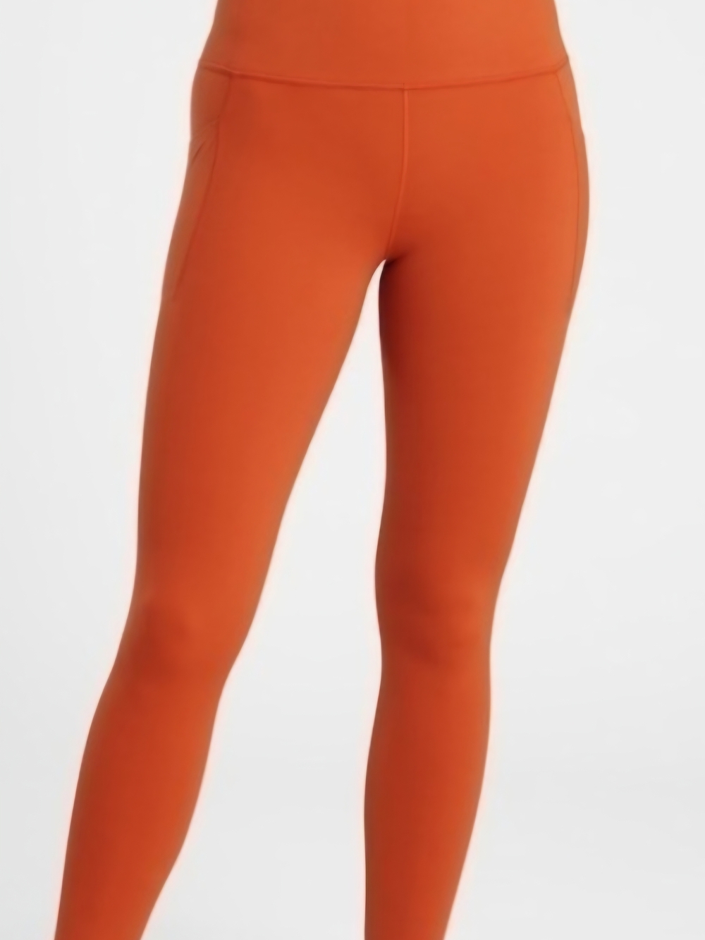 Athleta Orange High-Rise Performance Leggings
